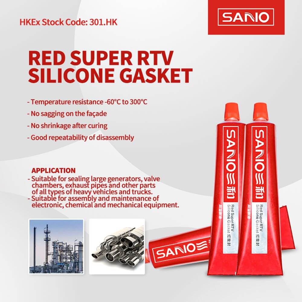 Red Super RTV Silicone Gasket