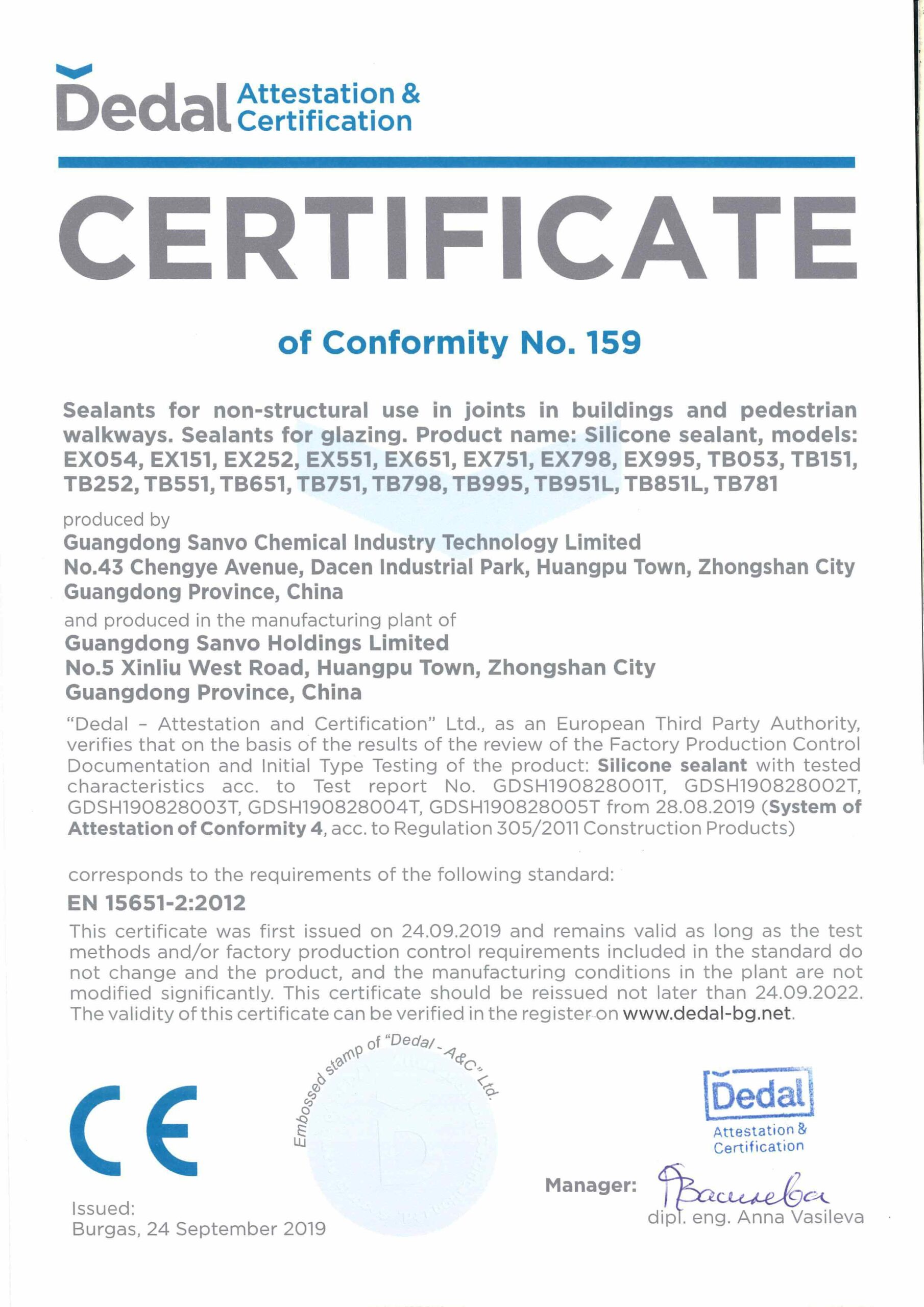 CE Certificate