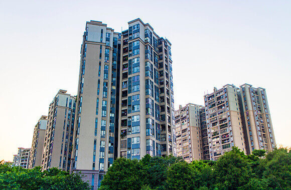 Housing exterior wall decoration