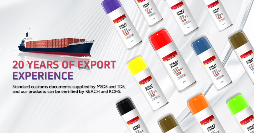 Shipping spray paint