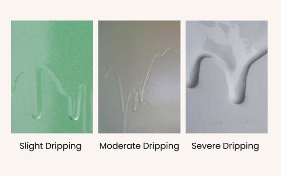 car paint dripping