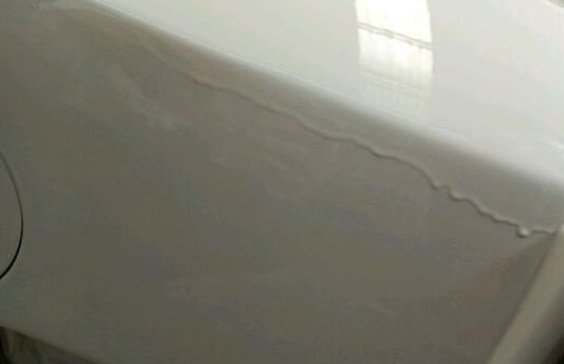 sagging paint on car