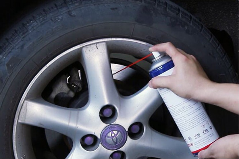 Cleaning car brake