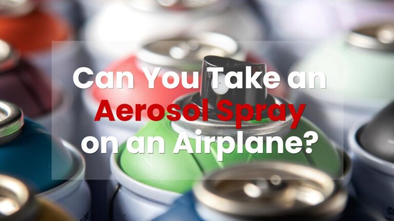 aerosol spray on airplane
